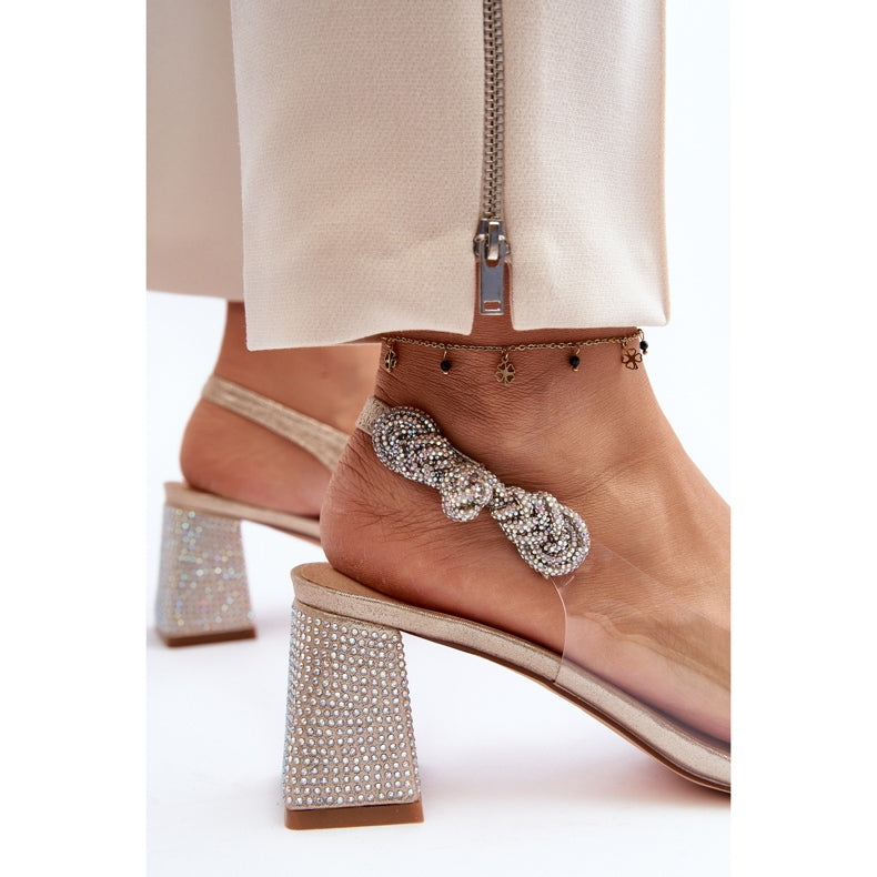 Rose gold wedding shoes