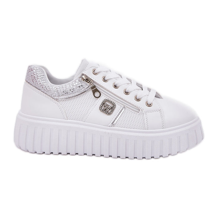 Ladies white trainers 4
