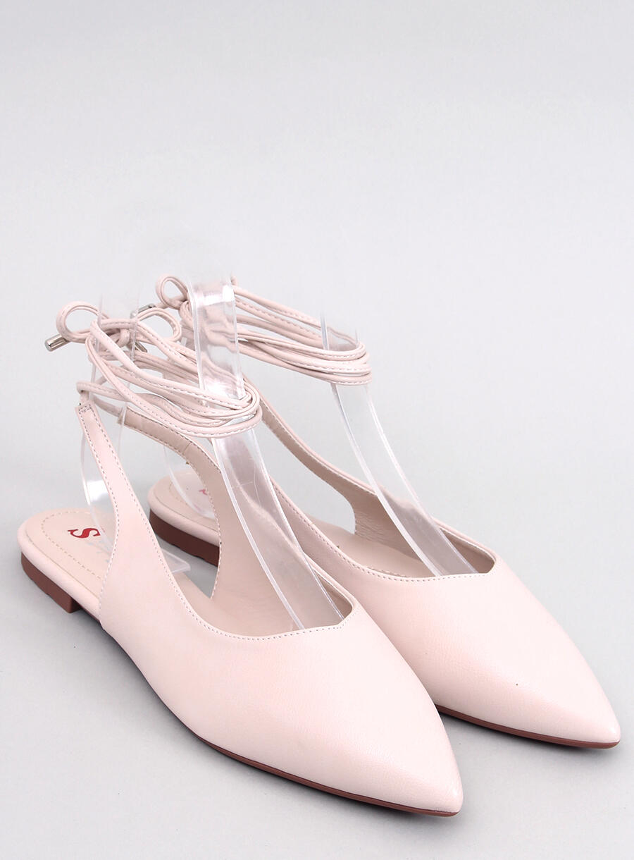 Pink Ballerina Shoes for Woman with Open Heel