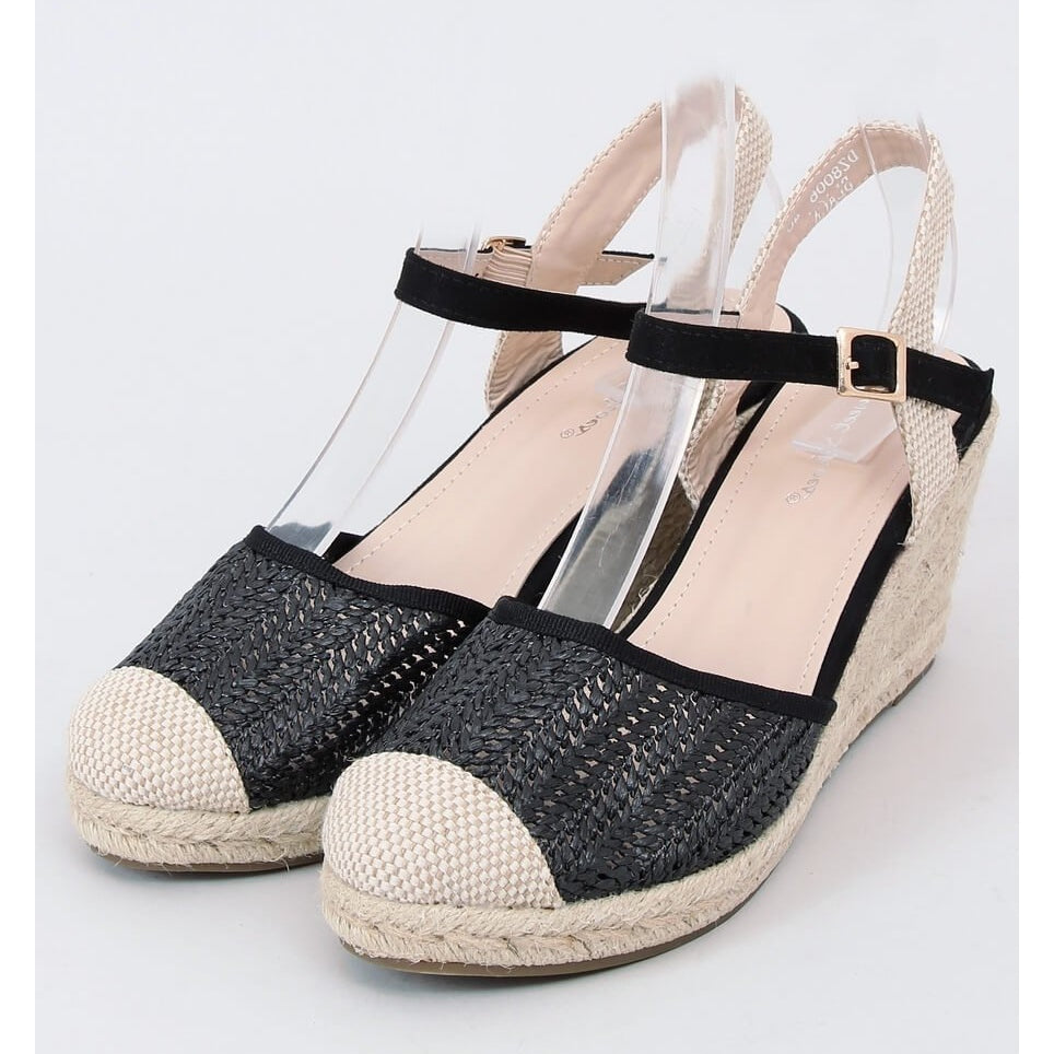 Woman Sandals | Black Wedge heel sandals | Sling back Shoes | Woman Black Sandals | Ladies Sandals | Open Toe | Sandals UK | Sandals for Woman | Black Sandals | Casual Sandals | Size UK Sandals | Size UK 7 Sandals |
