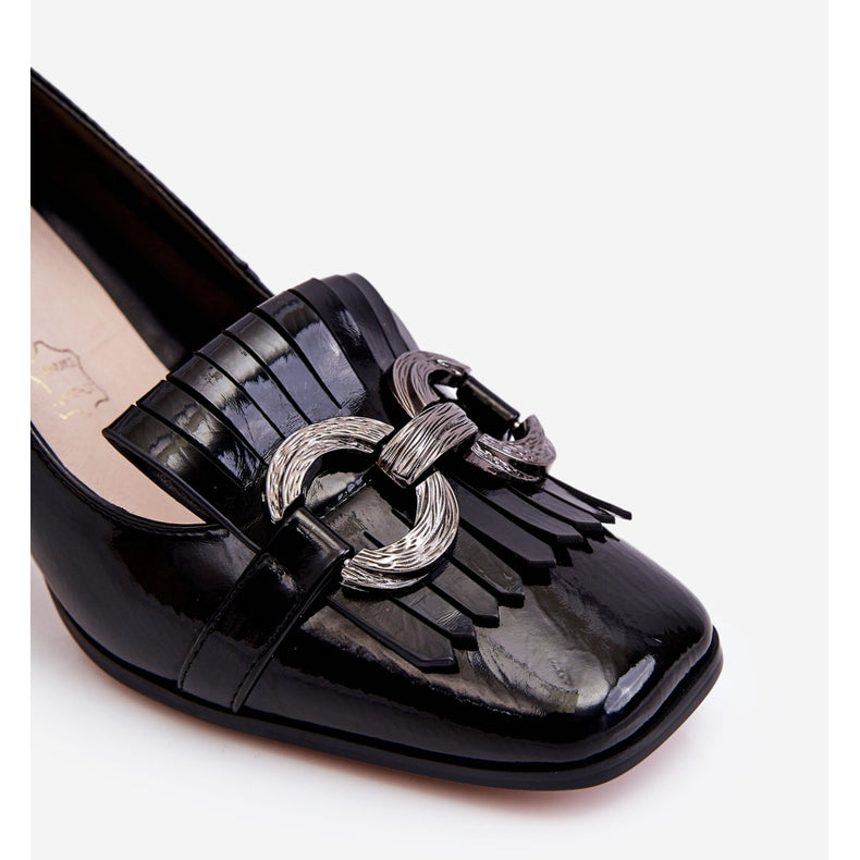 Woman smart black shoes, woman block heel shoes, ladies smart shoes for work, Black high heel shoes, smart black shoes woman, Black loafer shoes, Woman loafer shoes, black shoes.