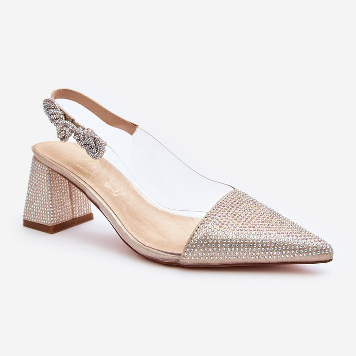 Rose gold wedding shoes for woman