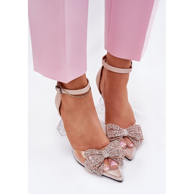 NEW Transparent Closed Toe Wedding Shoes