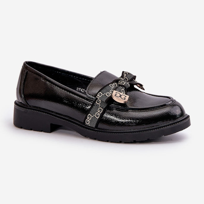 NEW Elegant Woman Patent Black Loafers - Kimberly