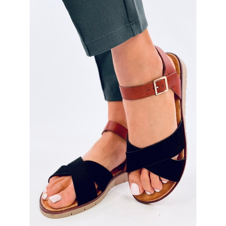 NEW Ladies Open Toe Black Sandals