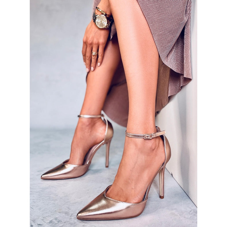 Rose Gold Finish Heels