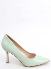 Woman's Mint Green High Heel Pumps - Green Heels Size 4