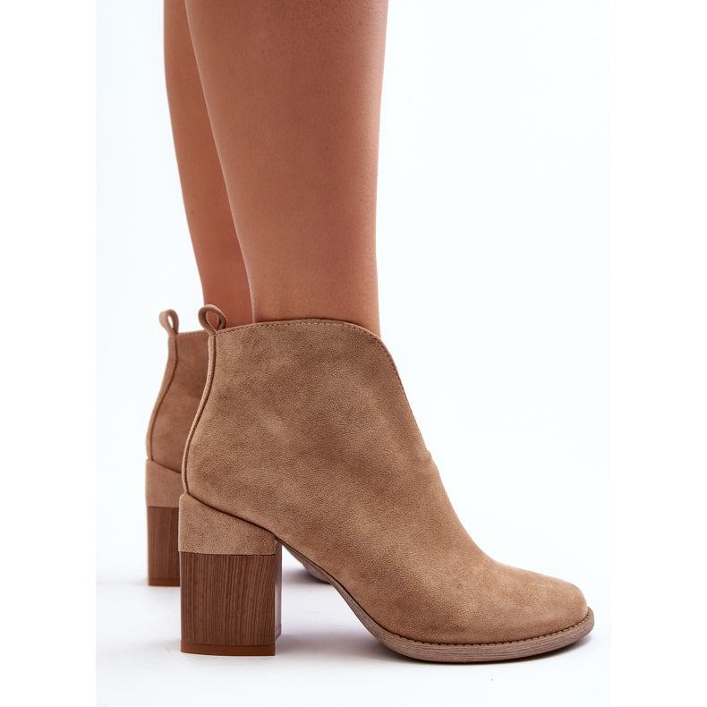 Ankle Boots Mid Heels 