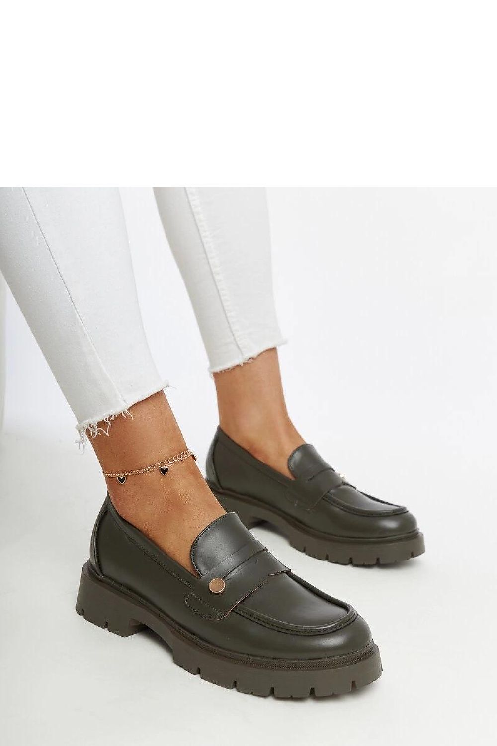 NEW Dark Green Sleek Loafers