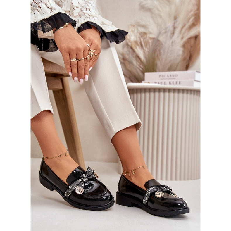 NEW Elegant Black Patent Loafers - Kimberly