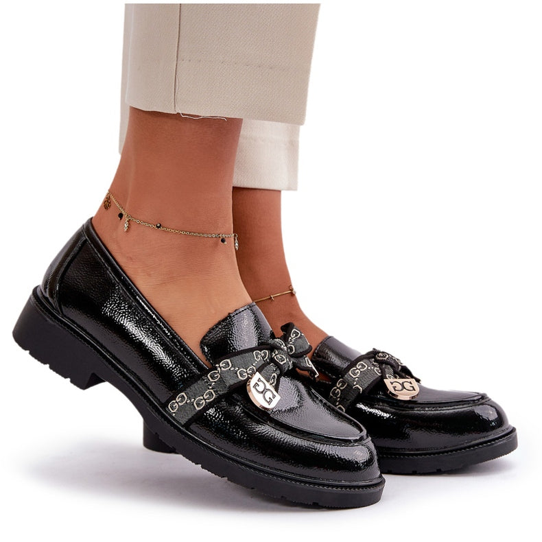 NEW Elegant Black Patent Loafers - Kimberly