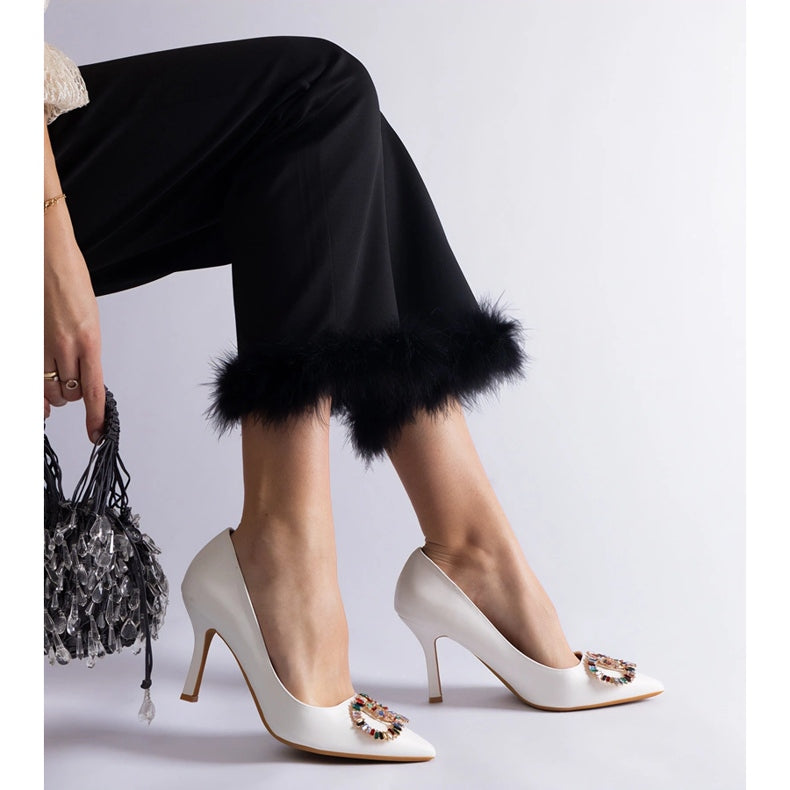 White high heels 