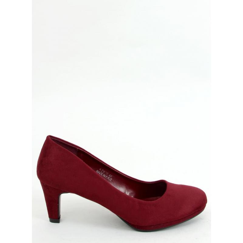 Women Burgundy  Red colour court shoes