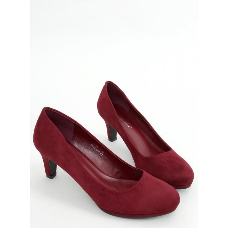 Women Burgundy  Red colour court shoes