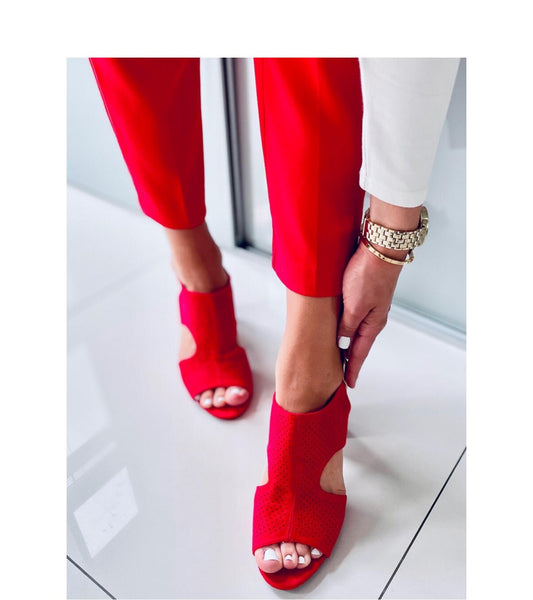 Woman Size 5 Sandals Heeled sandals | High Heels  | Woman Sandals | Ladies Sandals | Open Toe | Sandals UK | Sandals for Woman | Beaded Sandals | Smart Sandals | Red Sandals 